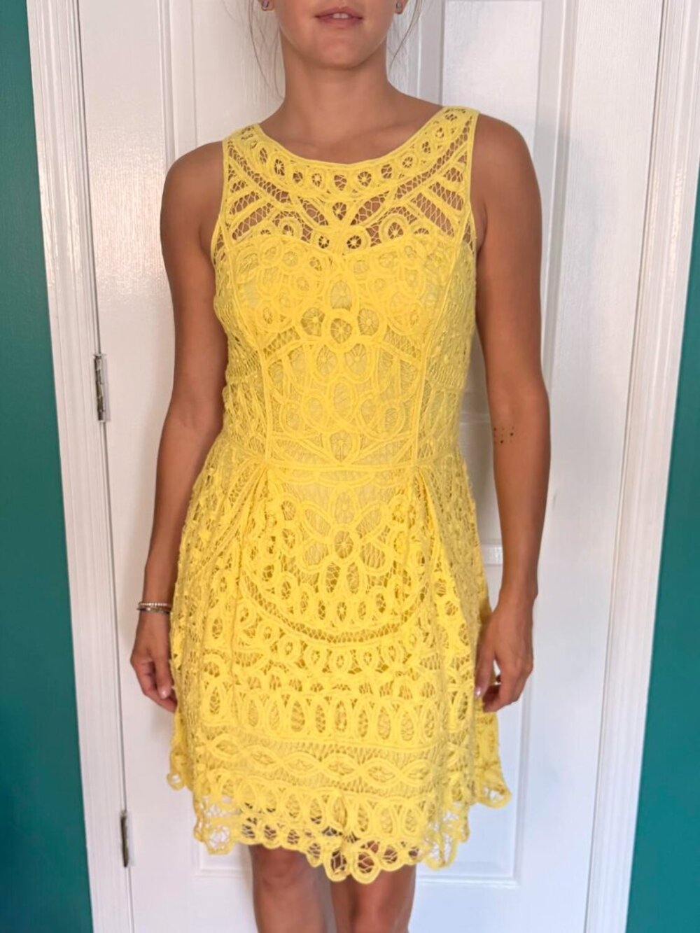 Lilly Pulitzer Foley Dress in Starfruit Yellow Batt Your Eyes